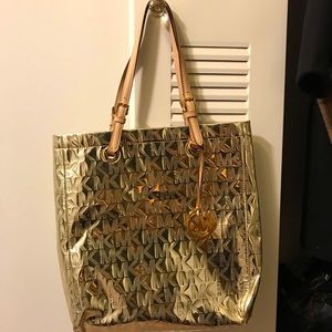 SOLD Michael Kors Gold Tote